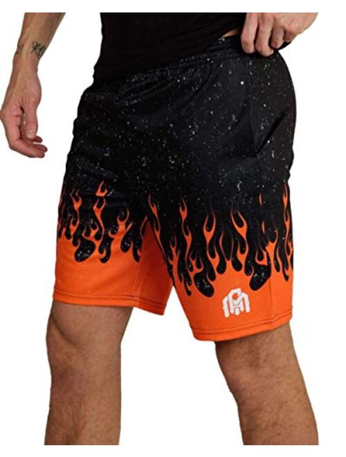 INTO THE AM Men's Athletic Shorts - Summer Shorts for Festivals, Gym, Everyday