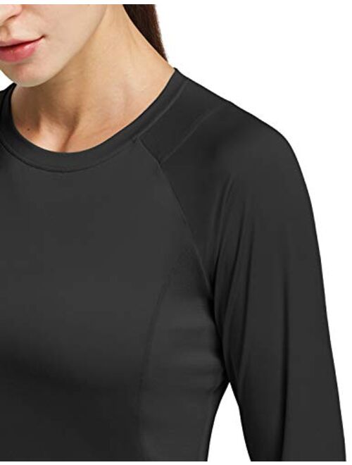 BALEAF Women's Long Sleeve Shirts SPF Sun Protection Moisture Wicking UPF 50+ Running Hiking Fishing Tops Thumbholes