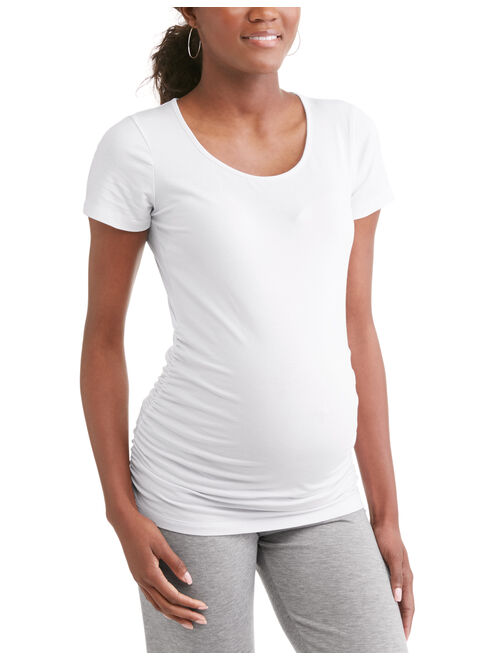 Oh! Mamma Maternity Scoop Neck Tee 2 Pack - Available in Plus Sizes