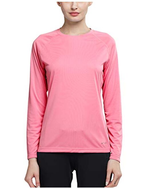 MOCOLY Women's UPF 50+ Sun Protection Hoodie Long Sleeve SPF Outdoor Running Workout T-Shirt with Thumbholes