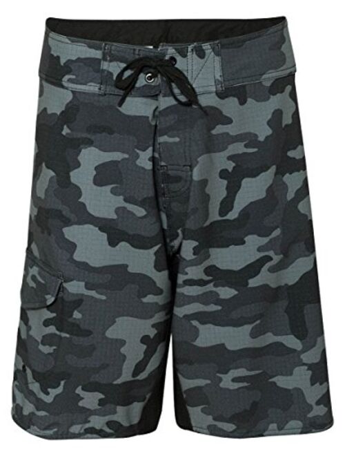 Burnside Mens Camo-Diamond Dobby Board Shorts-B9371