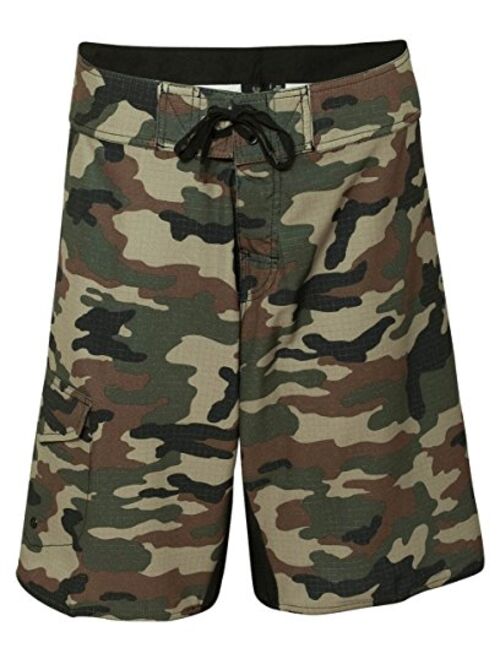 Burnside Mens Camo-Diamond Dobby Board Shorts-B9371