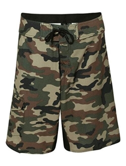 Burnside B9371 - Camo-Diamond Dobby Board Shorts