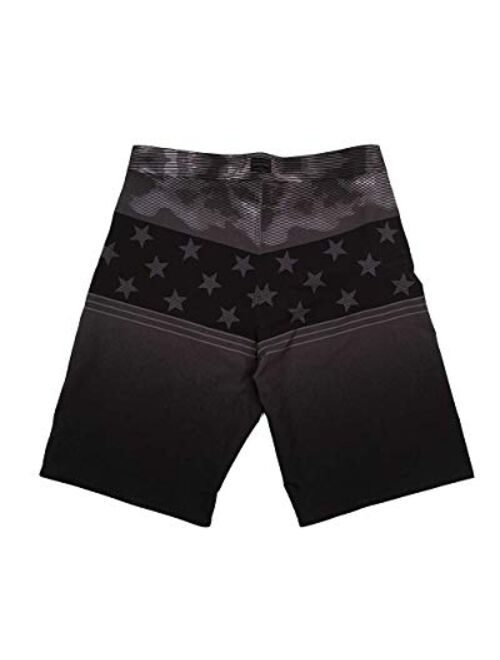 Burnside B9371 - Camo-Diamond Dobby Board Shorts