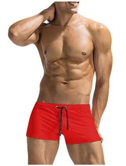 Men's Swim Trunk Swimwear Bathing Suit Board Short with Zipper Pocket