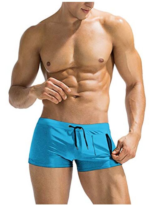 COOFANDY Men's Swim Trunk Swimwear Bathing Suit Board Short with Zipper Pocket