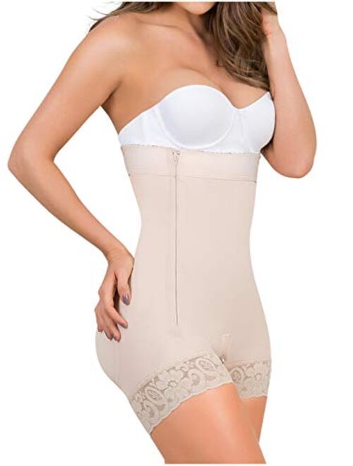 MARIAE 9143 Slimming Boyshorts Strapless Shapewear Bodysuit | Fajas Colombianas