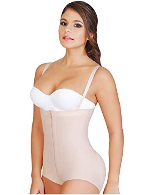 Fajas Colombianas Salome 0414 Women's Body Shaper Levanta Cola y Strapless