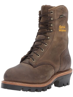 Chippewa Men's 9" Waterproof Insulated Steel-Toe EH Logger Boot