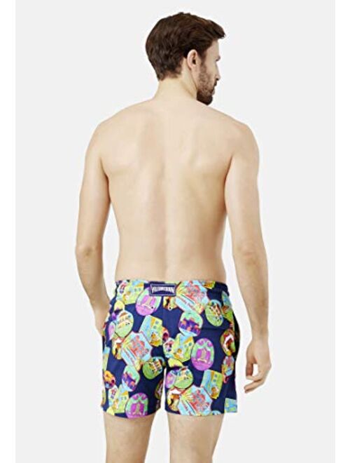 Vilebrequin Men's Moorise Swim Trunks, Navy