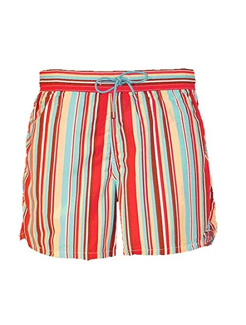 Bayahibe Swimwear Shorts Slim Fit Quick Dry French Swim Trunk for Men Printed Strips