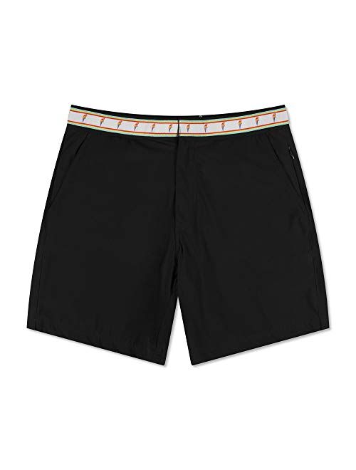 OKAICOS Men's Swim Trunks - Performance Stretch Board Short with Mesh Lining, Drawstring Swimwear