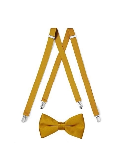 Suspender & Bow Tie with Pocket Square Set