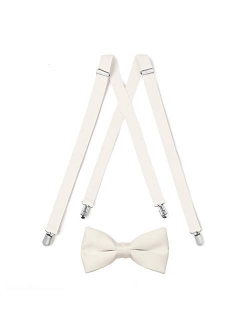 Suspender & Bow Tie with Pocket Square Set