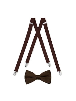 Suspender & Bow Tie with Pocket Square Set