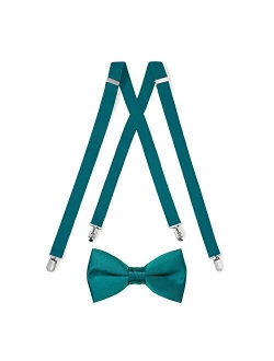 Suspender & Bow Tie with Pocket Square Set