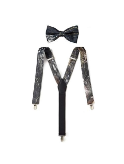 Suspender & Bow Tie with Pocket Square Set