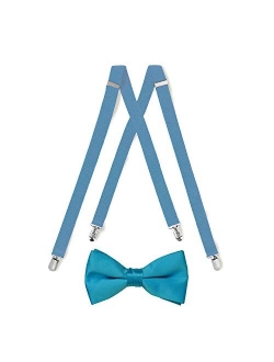 Suspender & Bow Tie with Pocket Square Set