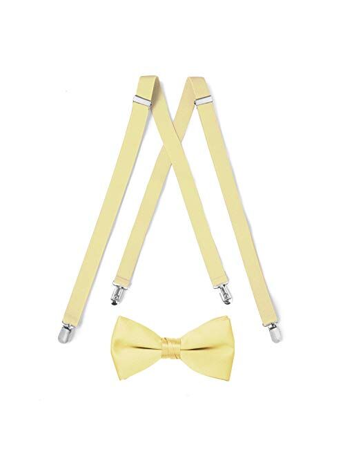 Suspender & Bow Tie with Pocket Square Set