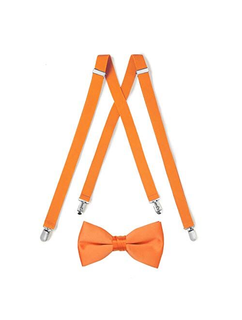 Suspender & Bow Tie with Pocket Square Set