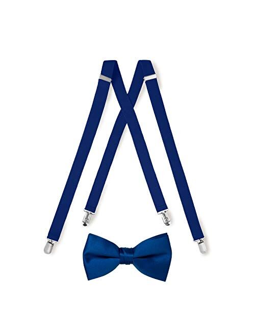 Suspender & Bow Tie with Pocket Square Set