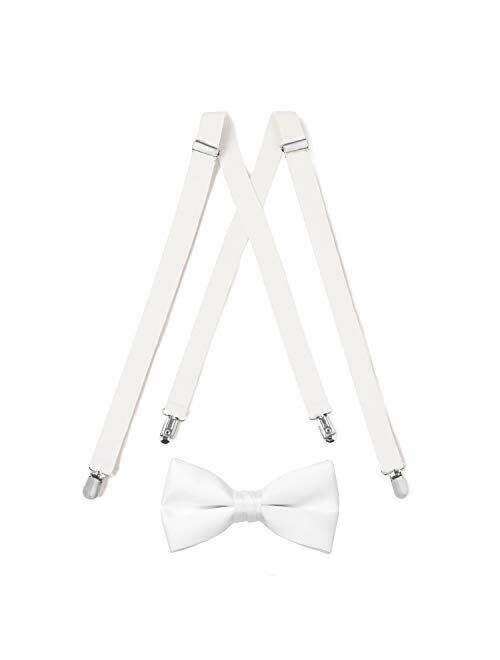 Suspender & Bow Tie with Pocket Square Set