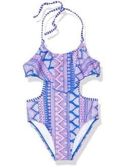 Girls' One-Piece Swimsuit Bathing Suit