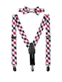 Baby Boys' Cotton Suspender and Bow Tie Gift Set