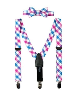 Baby Boys' Cotton Suspender and Bow Tie Gift Set