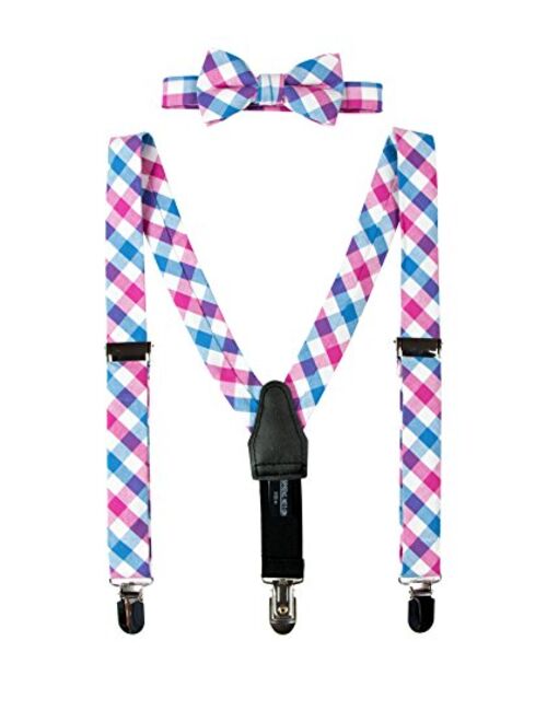 Spring Notion Baby Boys' Cotton Suspender and Bow Tie Gift Set