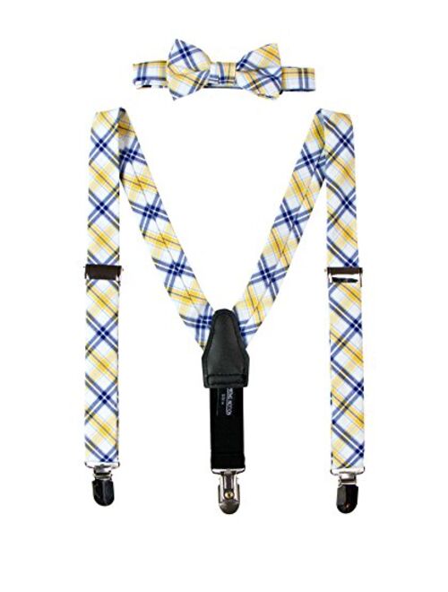 Spring Notion Baby Boys' Cotton Suspender and Bow Tie Gift Set