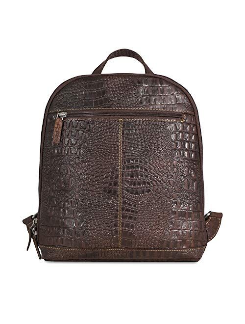 Hornback Croco Small Convertible Backpack/Crossbody #HB133