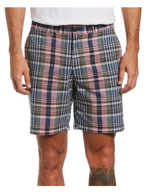 Men's Slim-Fit Plaid Chambray Shorts