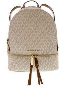 Women's Medium Rhea Leather Backpack - Vanilla