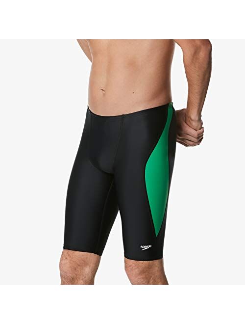 Speedo Men's Swimsuit Jammer Powerflex Eco Revolve Splice Team Colors