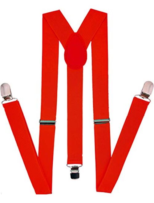 Navisima Suspenders for Kids - Adjustable Suspenders for Girls, Toddler, Baby - Elastic Y-Back Design with Strong Metal Clips