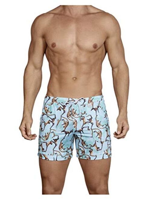 Clever Masculine Fashion Swim Boxer Briefs Trunks Swimwear