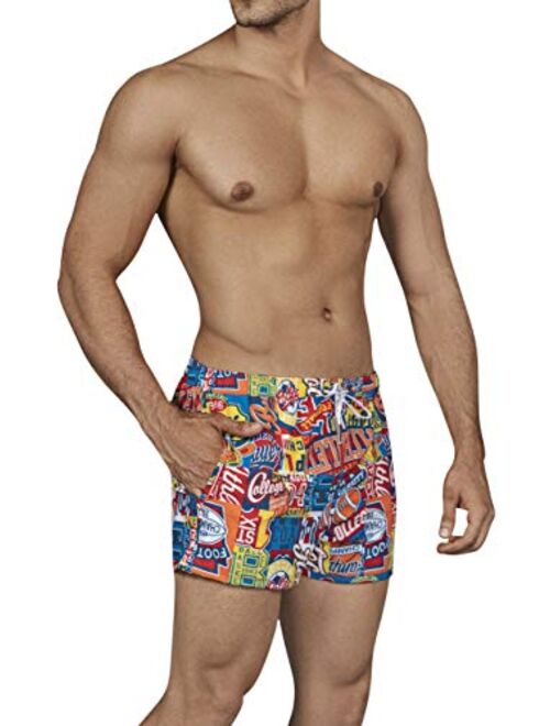 Clever Masculine Fashion Swim Boxer Briefs Trunks Swimwear