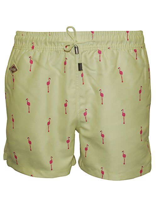 Nikben Flamingo Men's Swim Shorts, Lemon