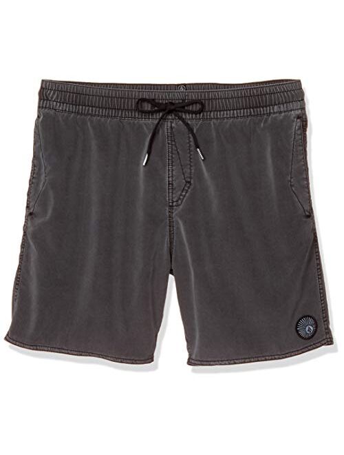 Volcom Men's 17-Inch Elastic Waist Surf Swim Trunks