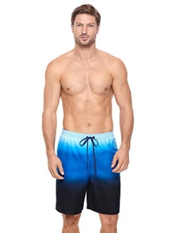 Men's Swimwear Sunset 9" Volley UPF 50 Drawcord Elastic Waist Swim Shorts
