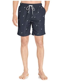 Men's Quick Dry All Over J-Class Sailboat Print Swim Trunk