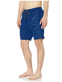 Men's Long Length Quick Dry Swim Trunks