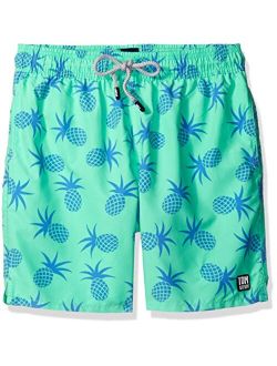 Tom & Teddy Men's Pineapple Swim Trunks