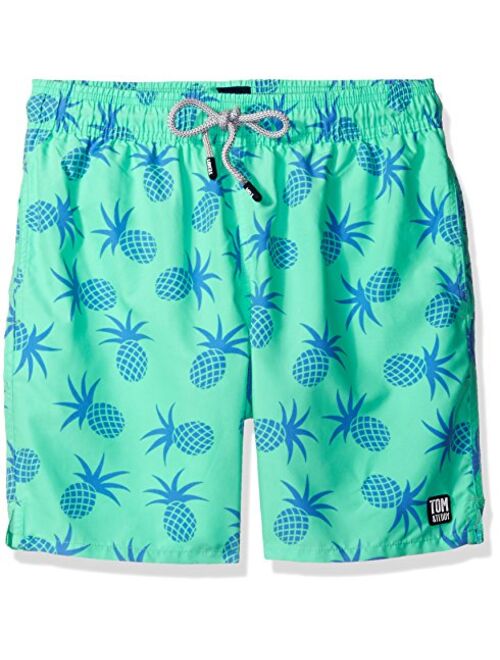 Tom & Teddy Men's Pineapple Swim Trunks