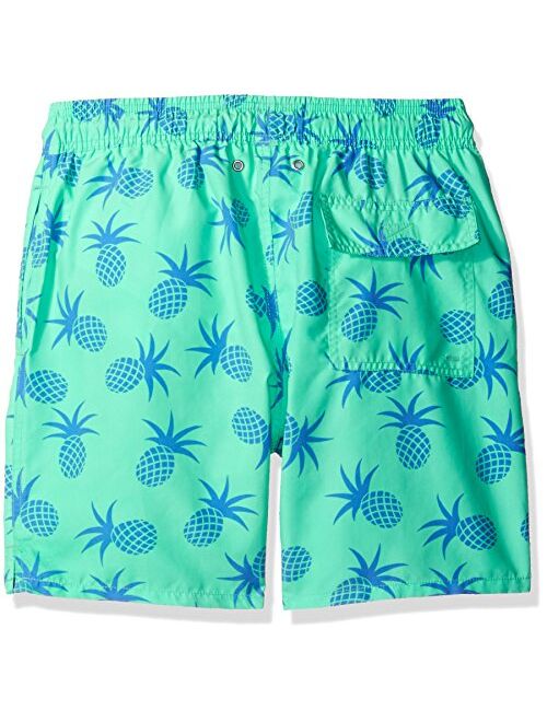 Tom & Teddy Men's Pineapple Swim Trunks