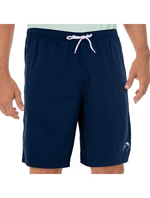 Guy Harvey Men's Core Solid 9" Signature Volley Swim Shorts