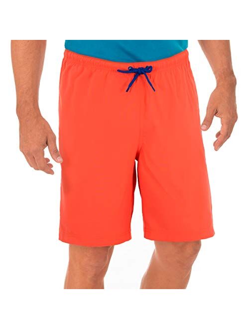 Guy Harvey Men's Core Solid 9" Signature Volley Swim Shorts