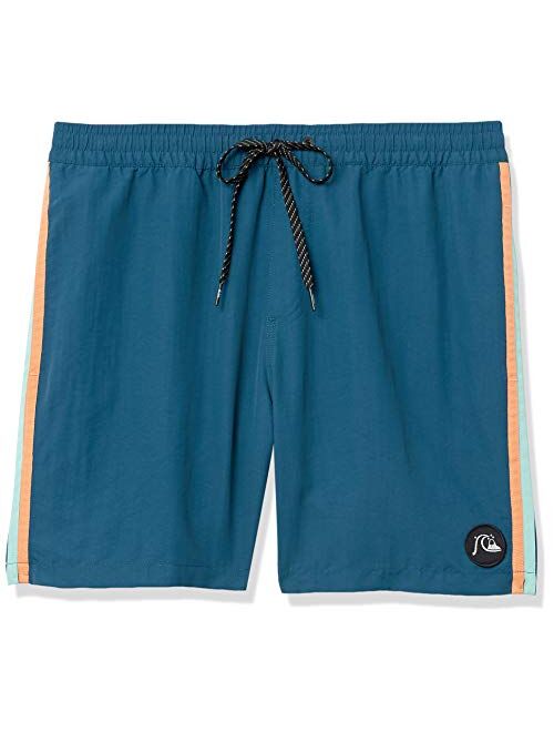 Quiksilver Men's Beach Please 17 Inch Outseam Elastic Waist Volley Bathing Suit Swim Trunk