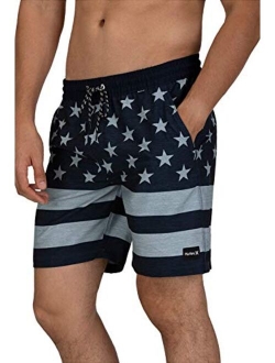 Men's Patriot USA 18" Inch Elastic Waist Volley Swim Short